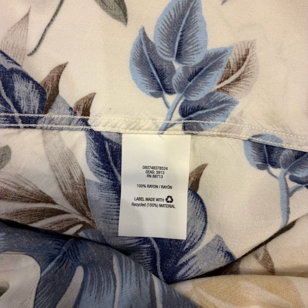 David Taylor Men's Tropical Print Shirt  Large - Picture 3 of 9